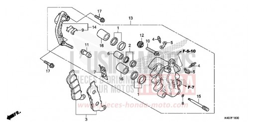 FRONT BRAKE CALIPER (CBS) NSS125DF de 2015